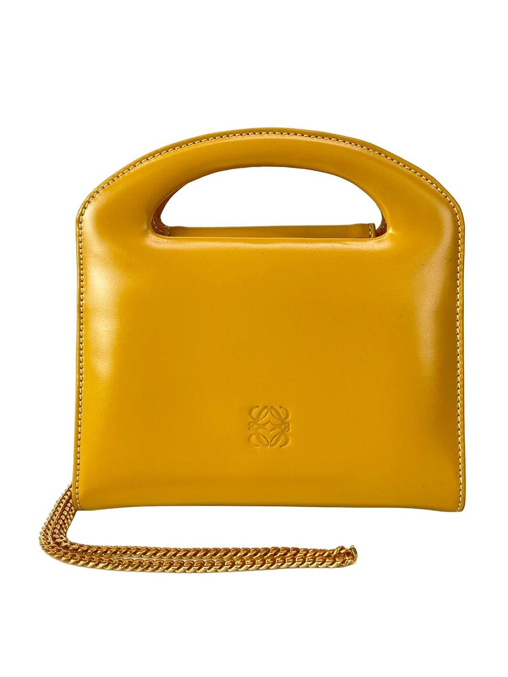 Loewe Dark Yellow Leather Handbag #310282L15B